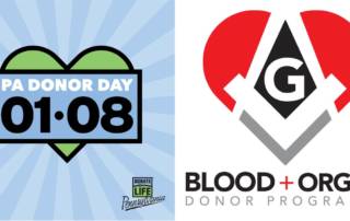 Donor Day and Masonic Blood & Organ Donor Program logo