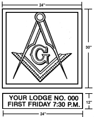 Masonic Road sign diagram