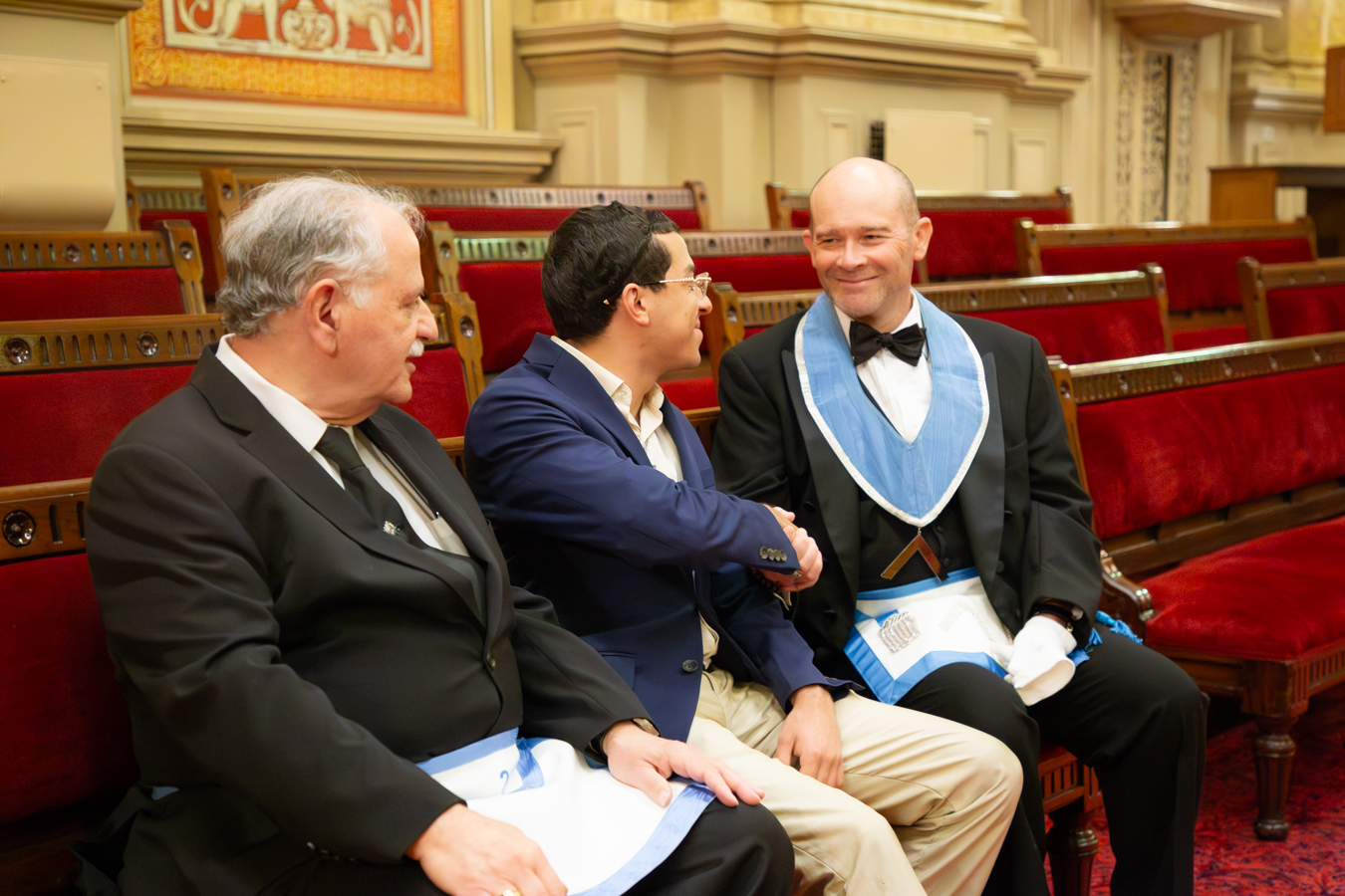 IMG_9860 Masons shaking hands with prospective new member